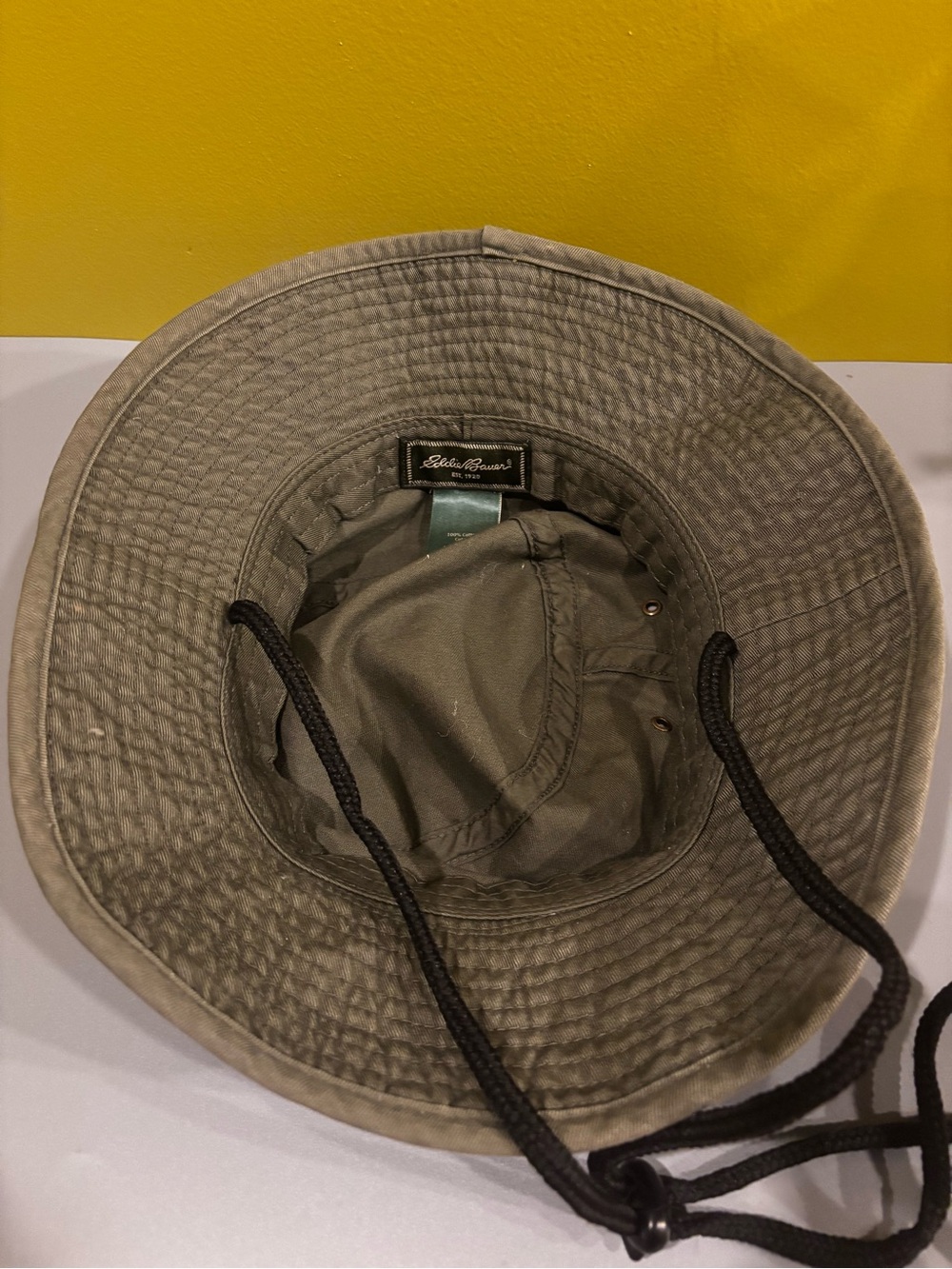 Wide Brim Bucket Hat in Olive Green0501 - Picture 6 of 10